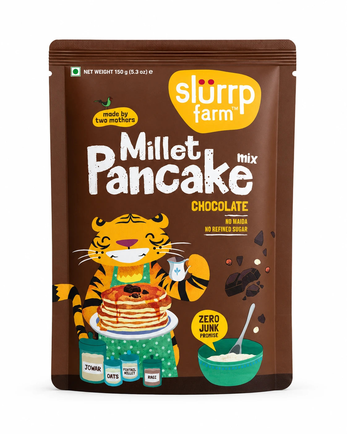 Slurrp Farm Chocolate Millet Pancake Mix 150g